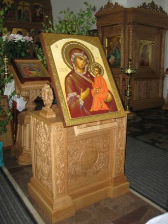 Тихвинская икона Божией Матери в Свято-Евфросиниевском храме Тихвинская икона Божией Матери в Свято-Евфросиниевском храме
